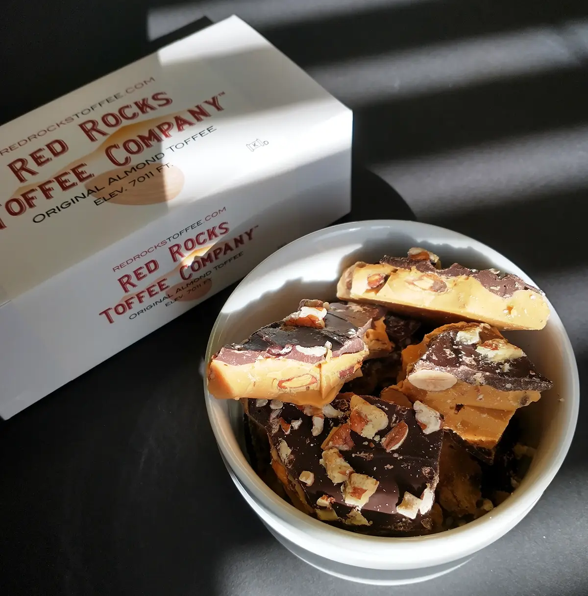 Red Rocks Toffee Bowl and Package
